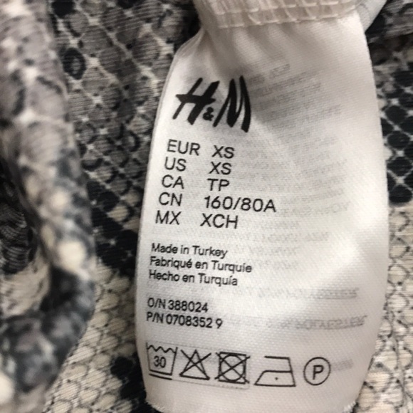 H&M Gray Snakeskin Bodysuit XS [SOLD] - Picture 7 of 8